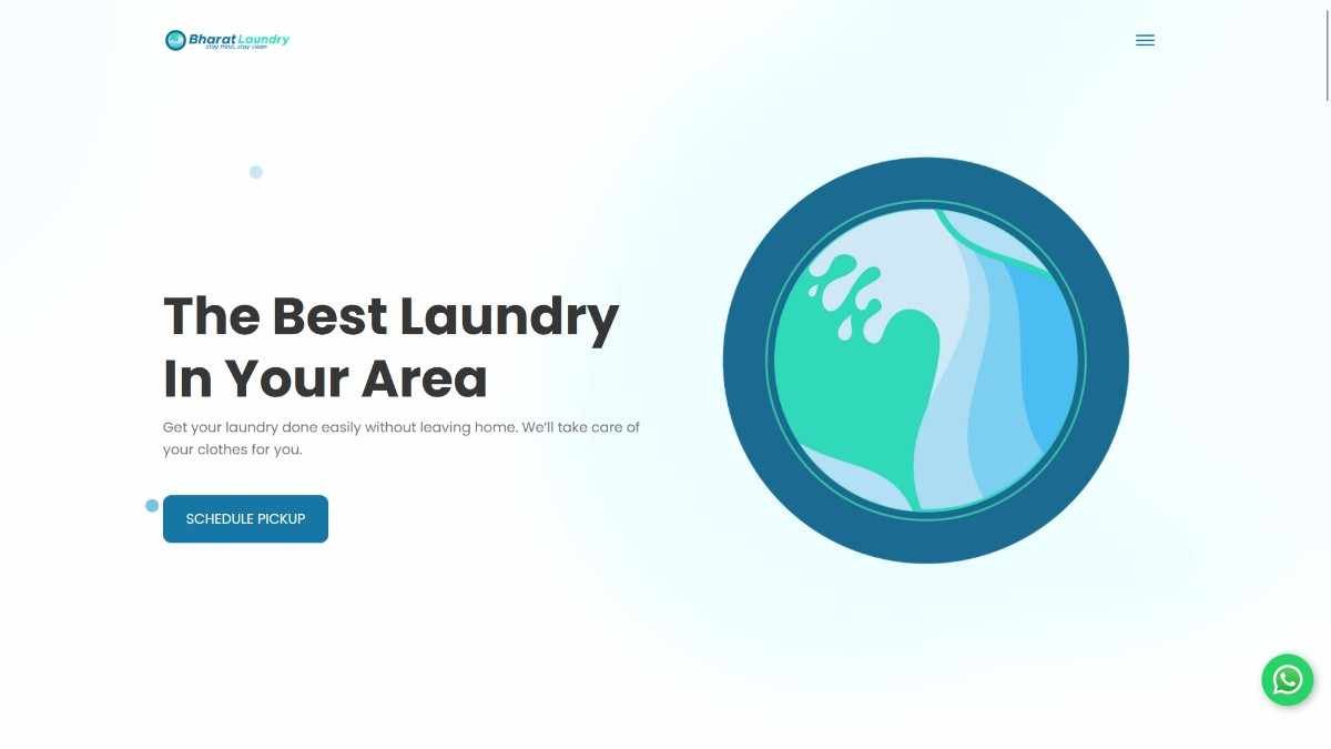 Bharat Laundry website