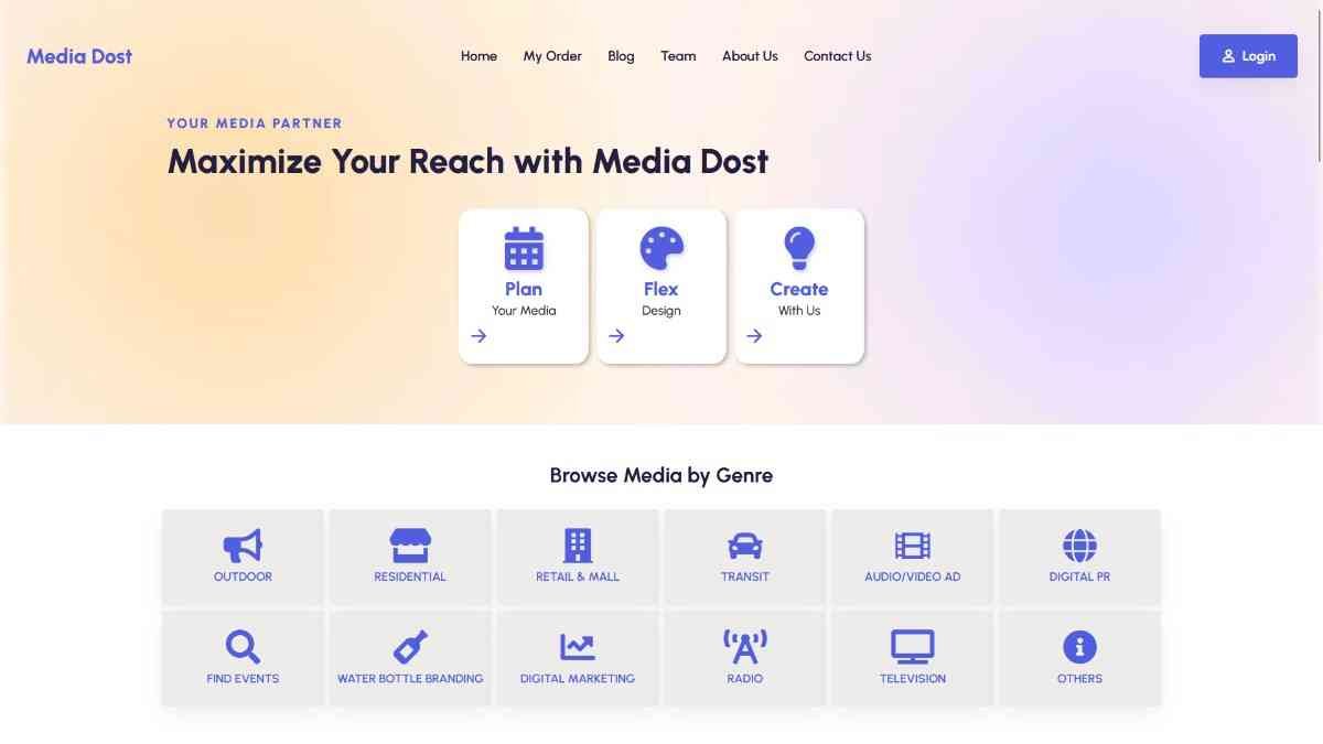 Media Dost website